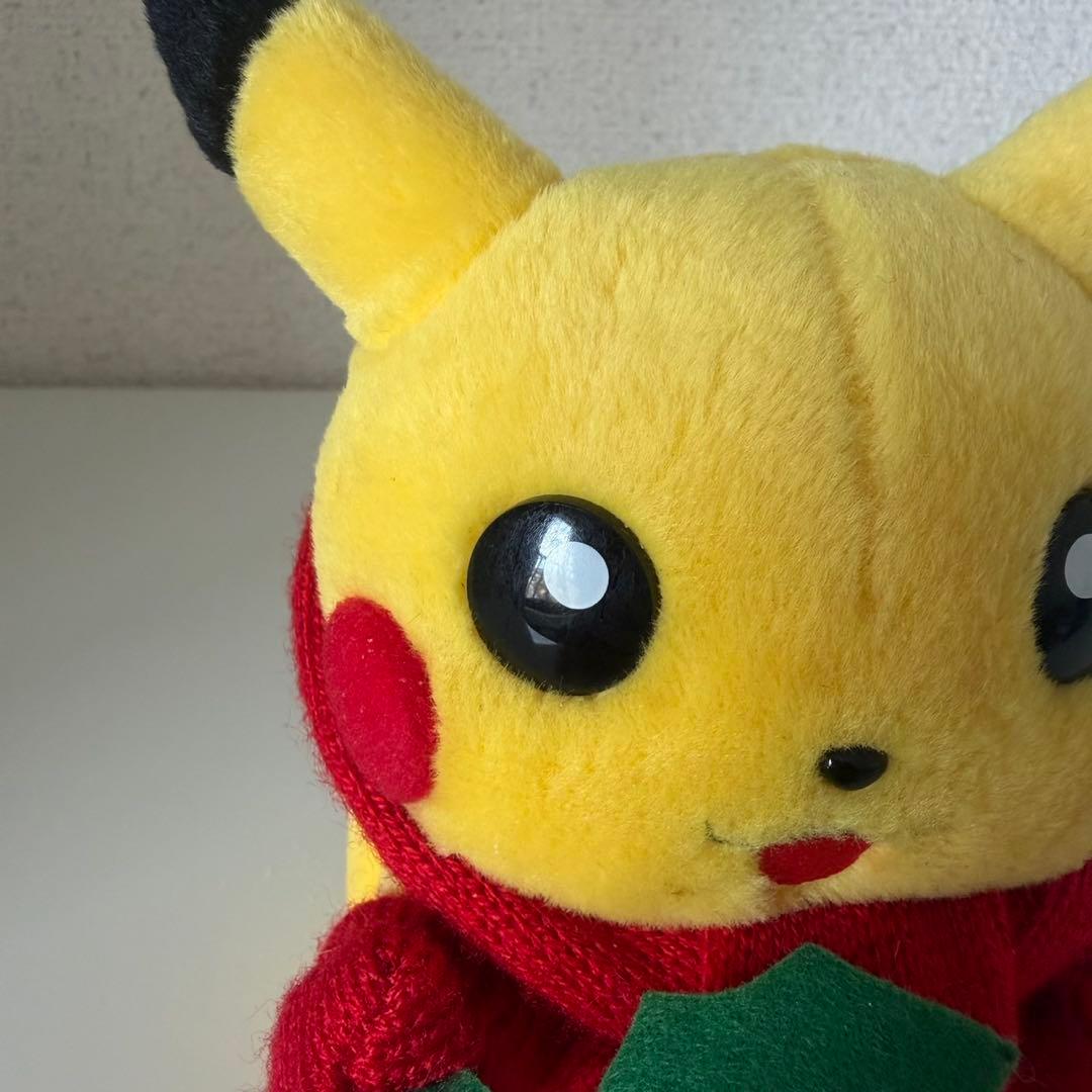ピカチュウ サンタ ぬいぐるみ マフラー 手袋 ヒイラギの葉 ポケモン