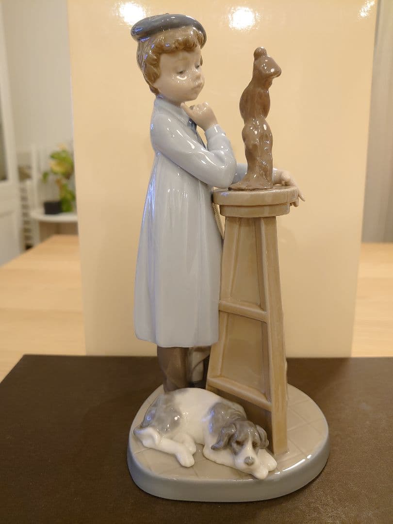 【極美品 絶版 無欠損】LLADRO リヤドロ No.5358『小さな彫刻家』