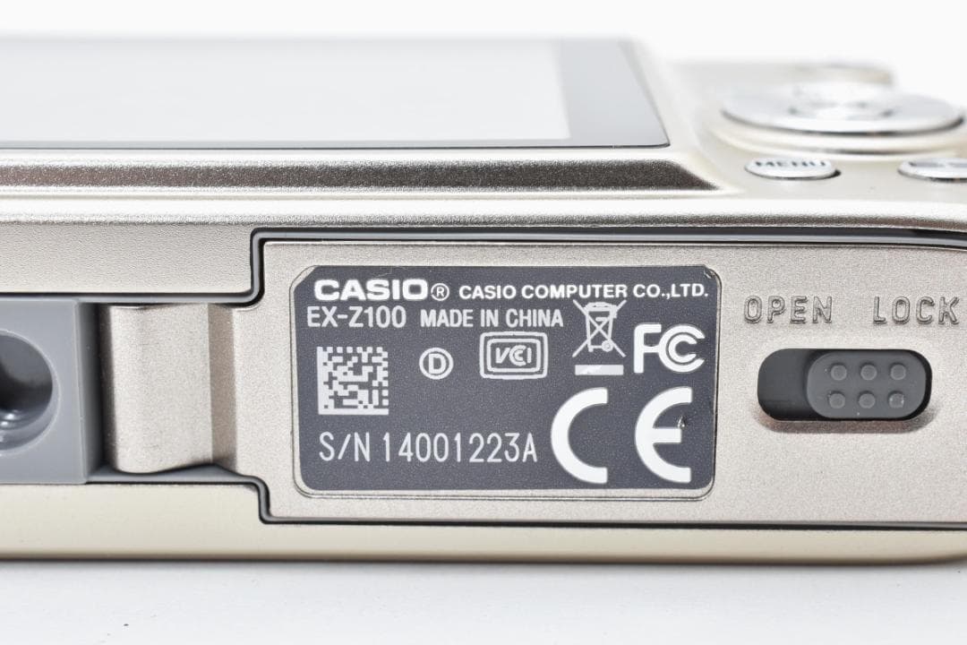 【動作確認済み】CASIO EXILIM EX-Z100 ゴールド デジカメ