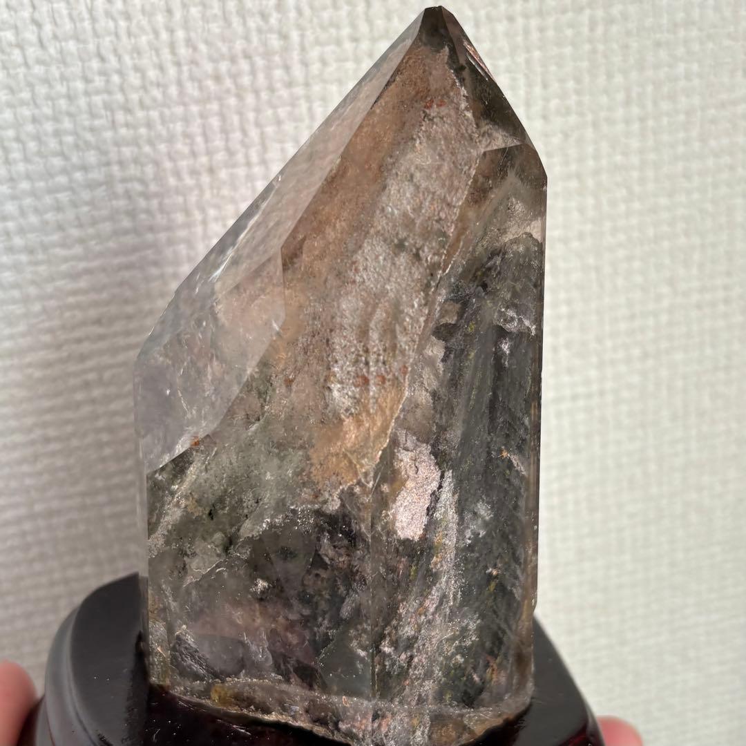 天然石 グリーン四季ガーデンクォーツ 原石置物522g