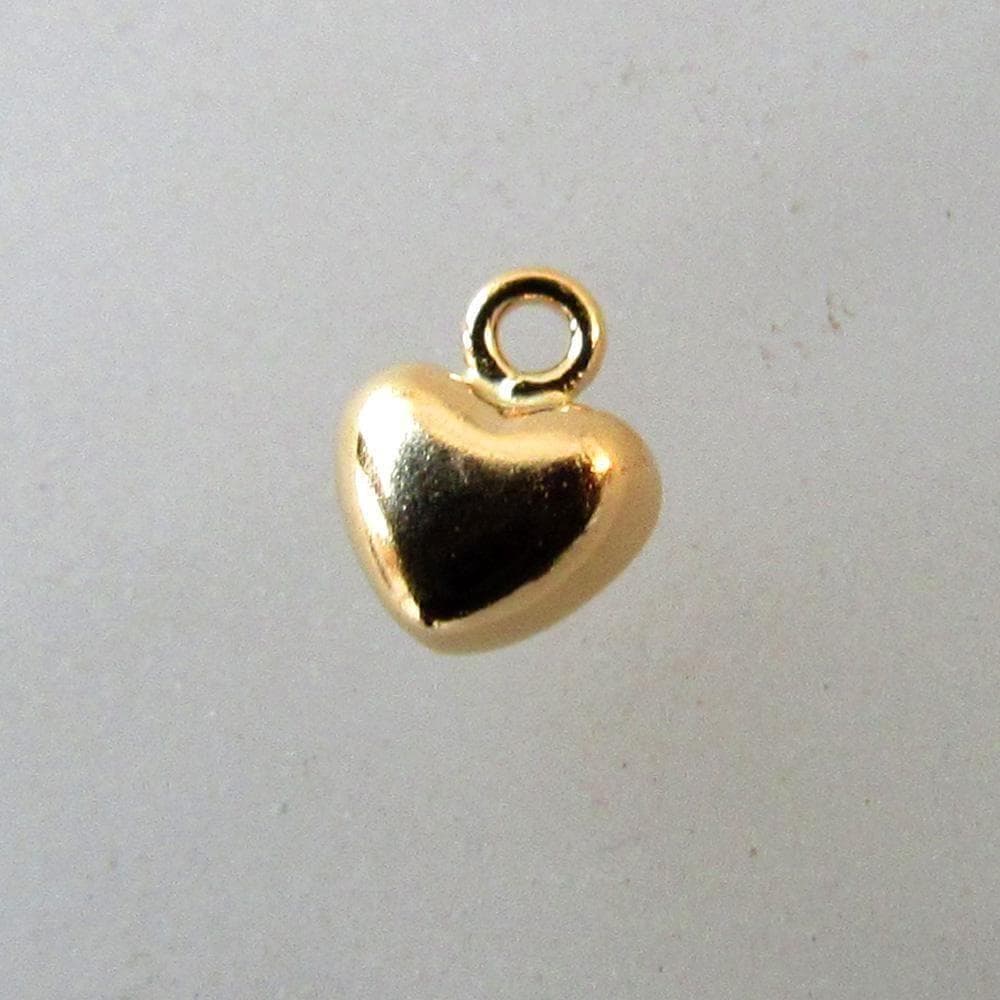K18 ハート チャーム 18K ハンドメイド ピアス ネックレス パーツ M