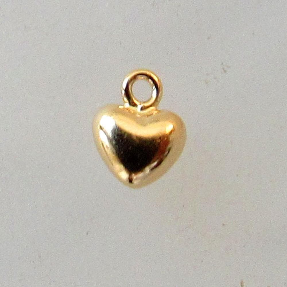 K18 ハート チャーム 18K ハンドメイド ピアス ネックレス パーツ M