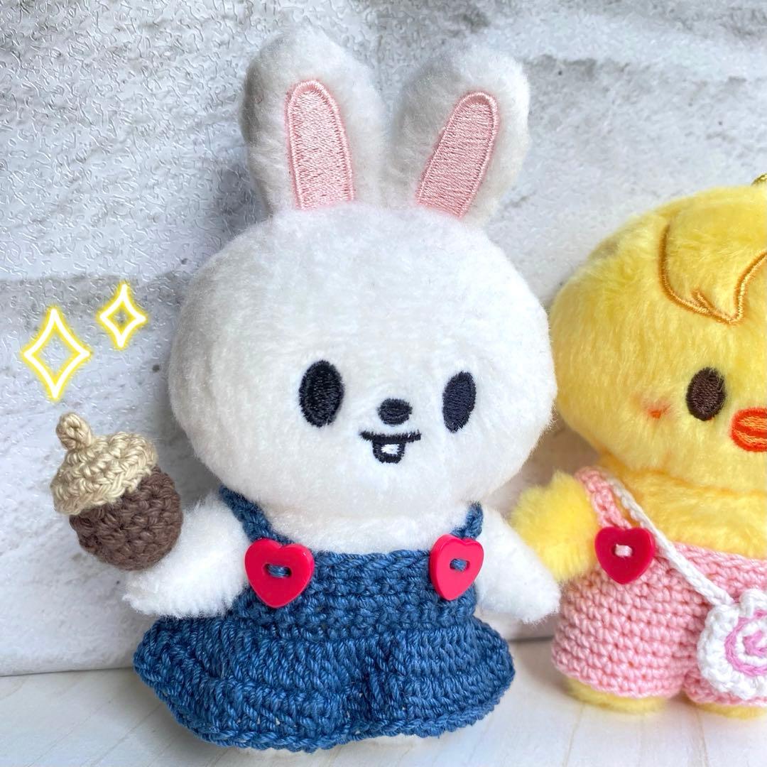 SKZOO 10cm ぬい服 ぬい用 ポシェット どんぐりorなると