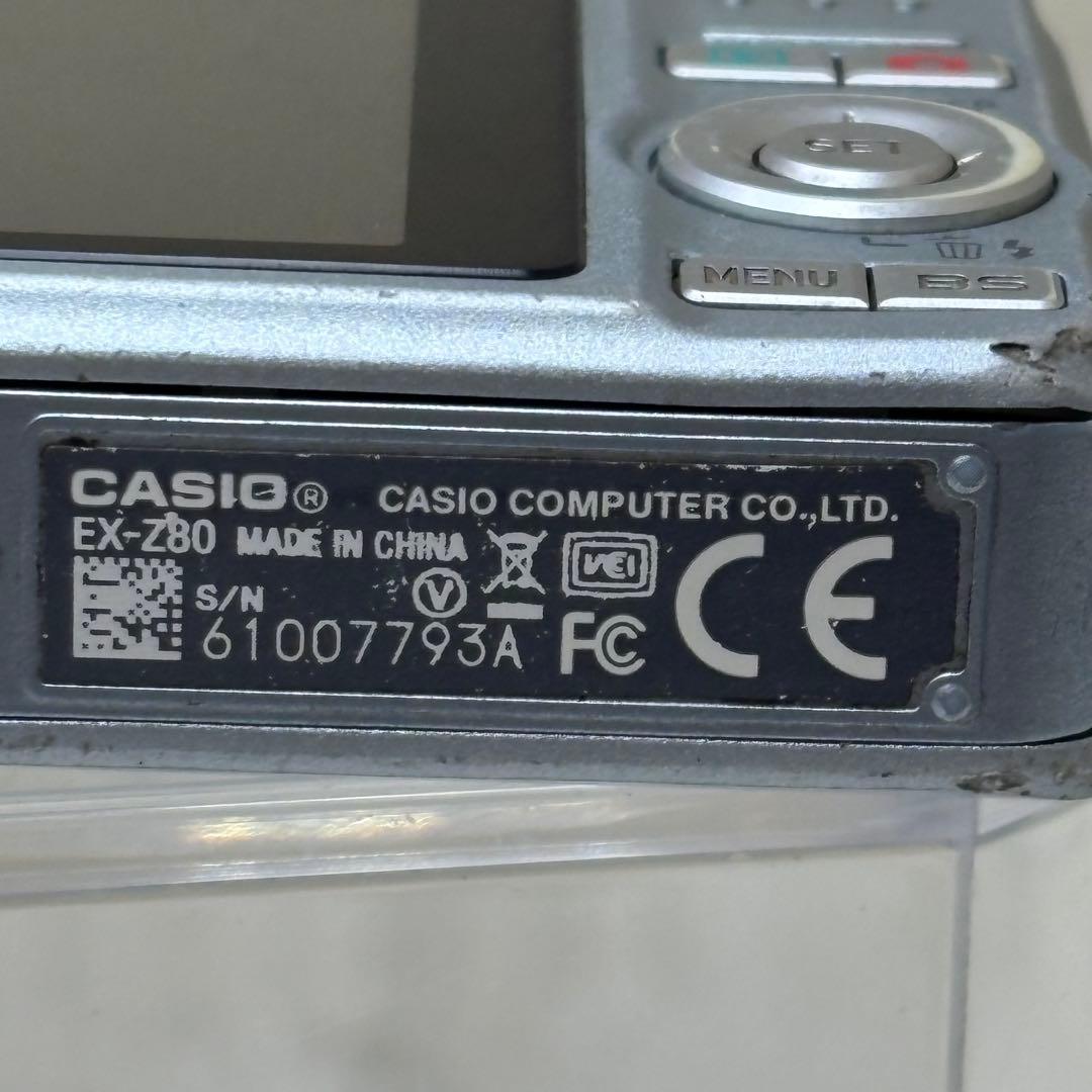 CASIO カメラ　EX-Z80 バッテリー　充電器　ブルー　コンデジ　動作品