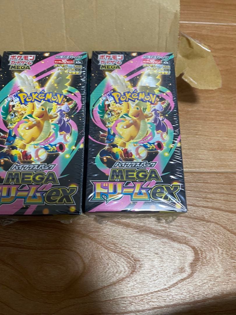 シュリンク付きポケモンカードMEGAハイクラスパックドリームex 4BOX