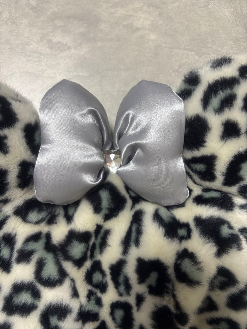 ディズニー ヒョウ柄 レオパード ファンキャップ グレー ミニー 廃盤品