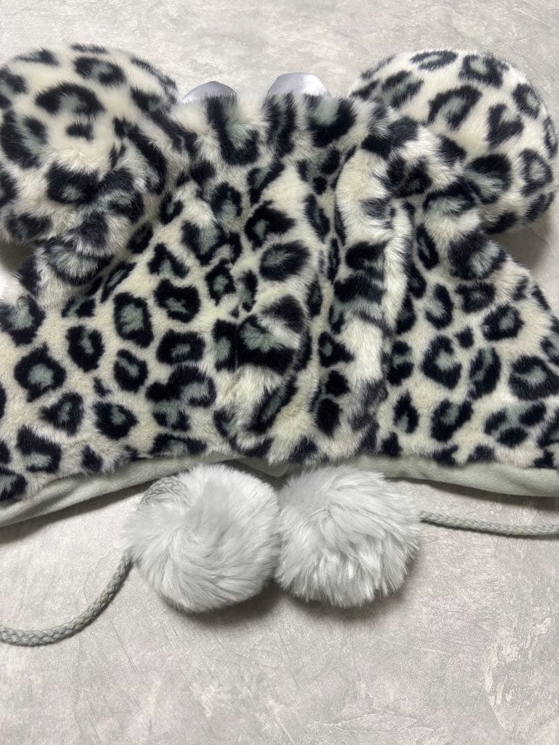 ディズニー ヒョウ柄 レオパード ファンキャップ グレー ミニー 廃盤品