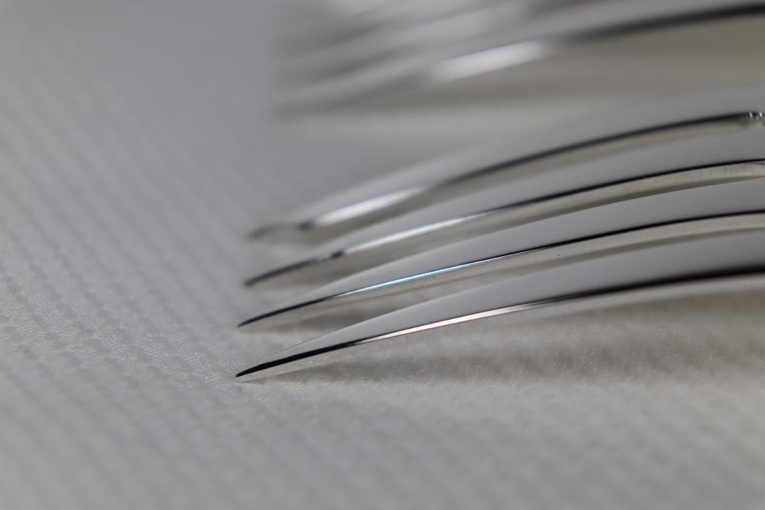 アメリカ■ウォレス■デザートフォーク２本組■とても優雅なローズポイント・パターン