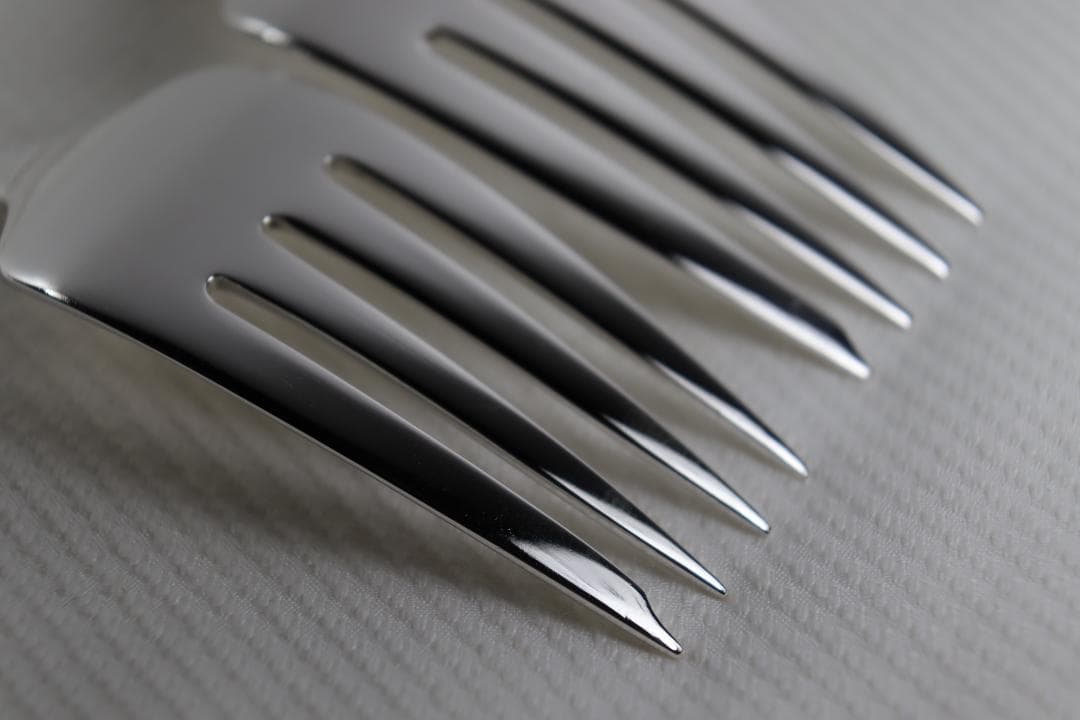 アメリカ■ウォレス■デザートフォーク２本組■とても優雅なローズポイント・パターン