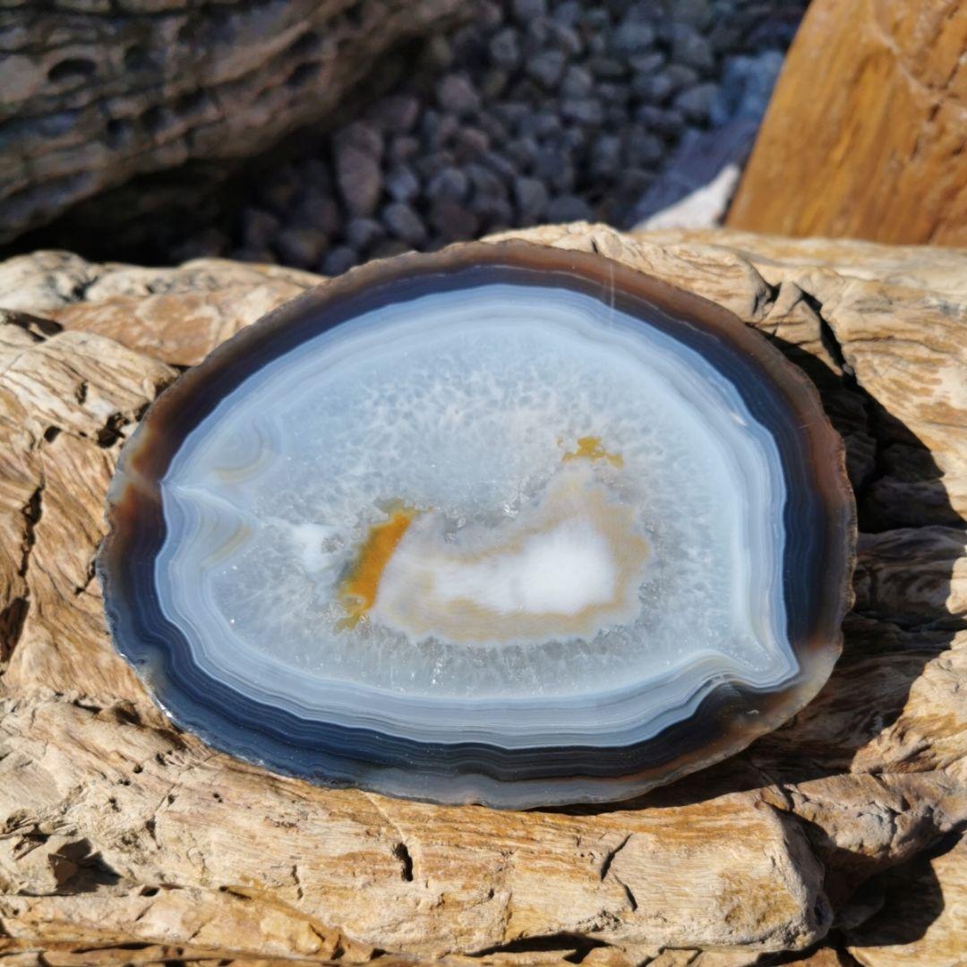 スライスアゲート　874　瑪瑙　鑑賞石　石　置物　オブジェ　インテリア