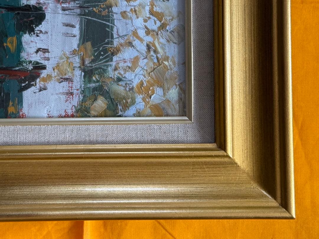 兼子敏文　油彩　「北大構内」　SMサイズ