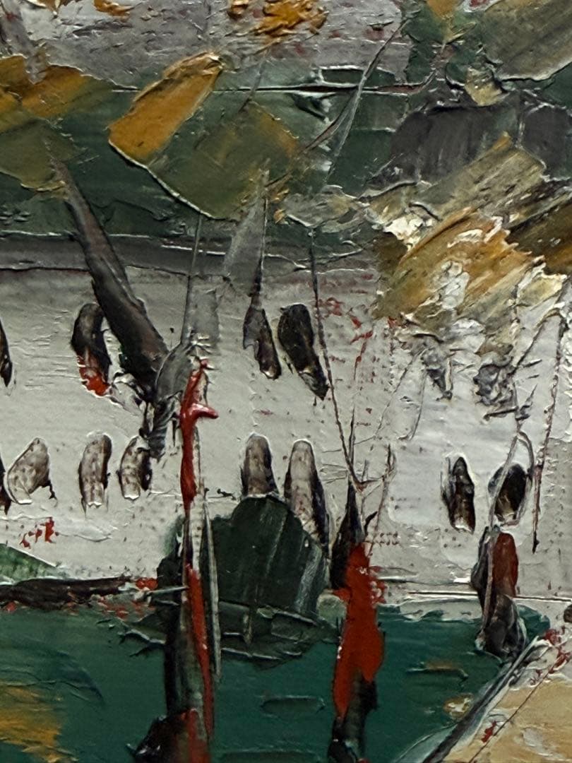 兼子敏文　油彩　「北大構内」　SMサイズ