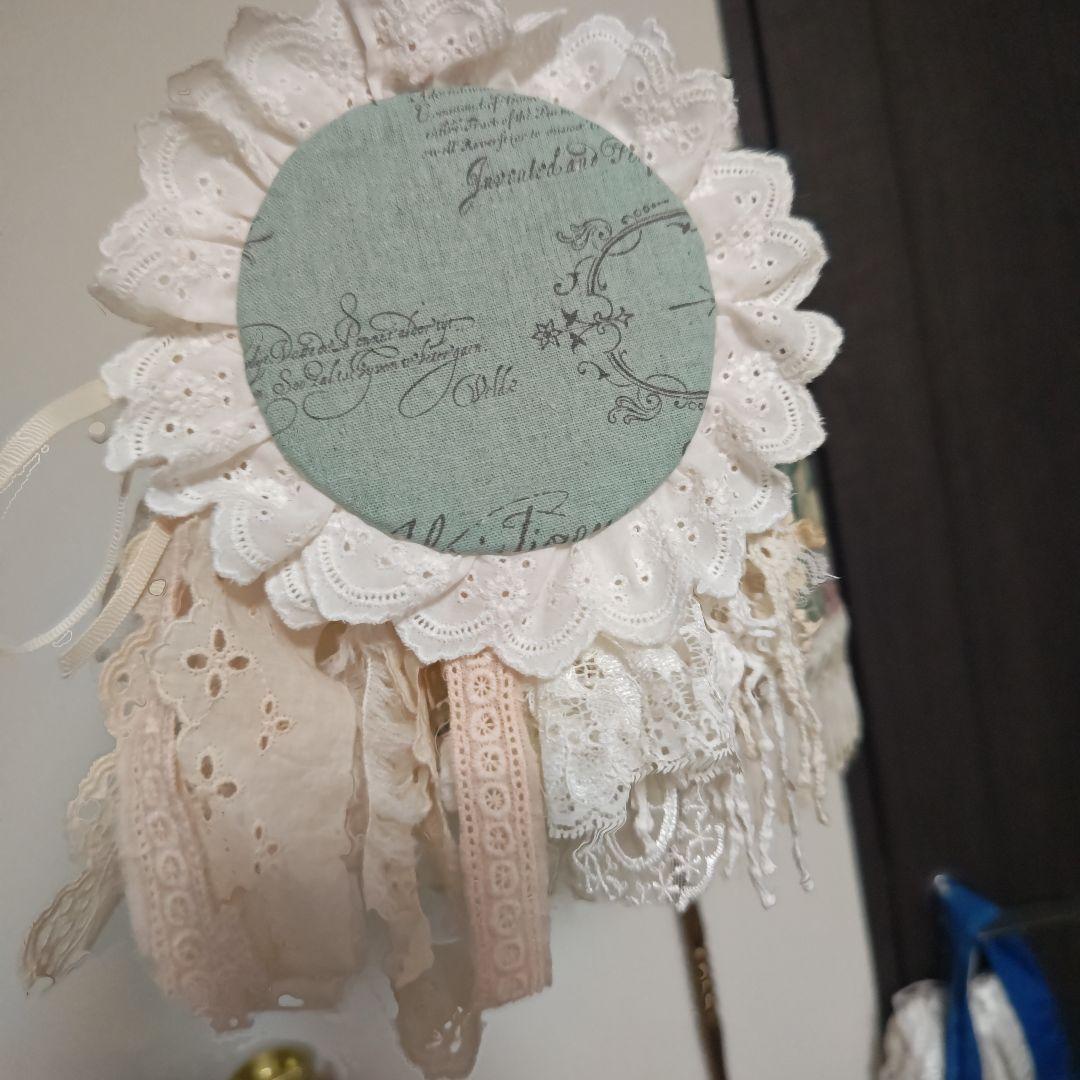 No.76　ロジェ〜 深紅、薔薇の思い出〜　タッセル　ハンドメイド　アンティーク