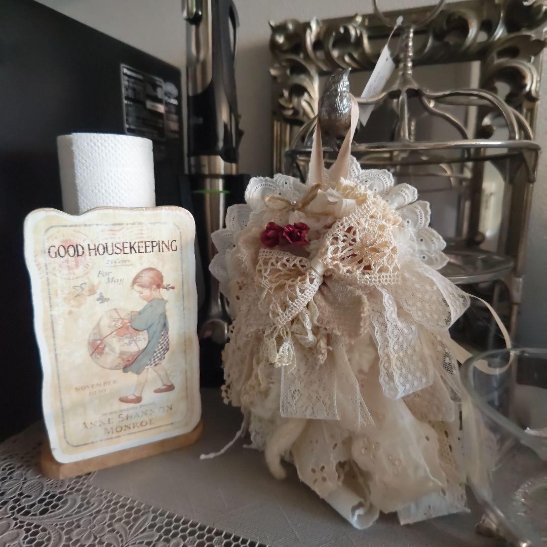 No.76　ロジェ〜 深紅、薔薇の思い出〜　タッセル　ハンドメイド　アンティーク