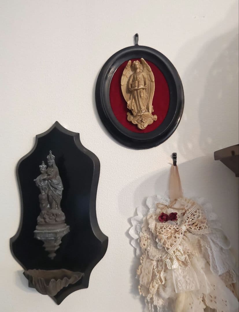 No.76　ロジェ〜 深紅、薔薇の思い出〜　タッセル　ハンドメイド　アンティーク