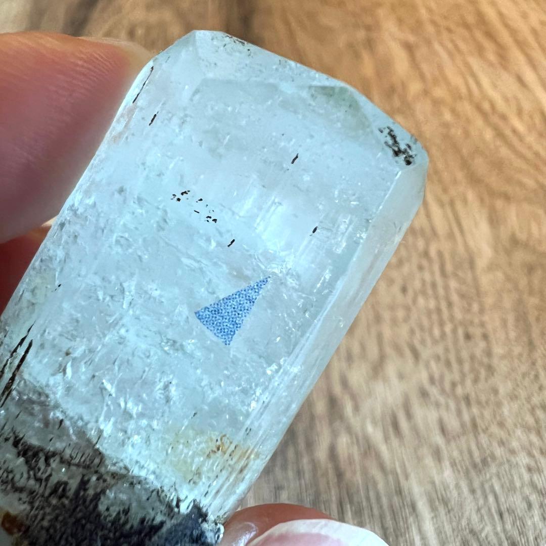 激レア 水入り アクアマリン ①鉱物 標本 原石