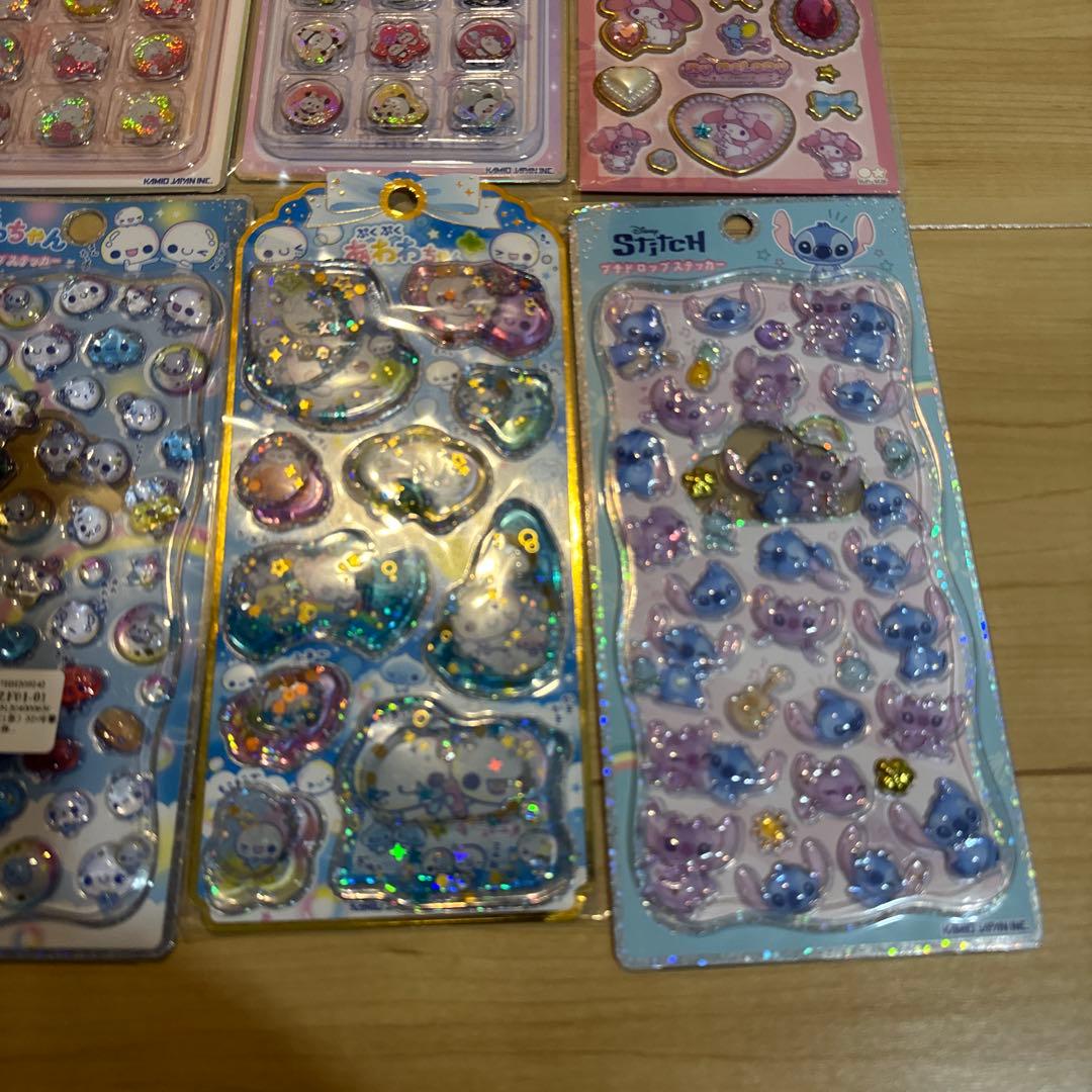 プチドロップステッカースティッチ　ベリーベリープチドロップステッカー　あわわ