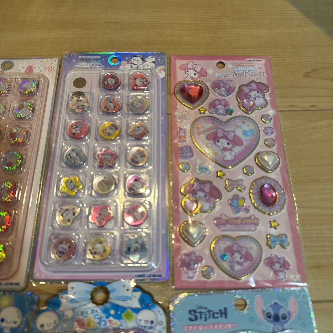 プチドロップステッカースティッチ　ベリーベリープチドロップステッカー　あわわ