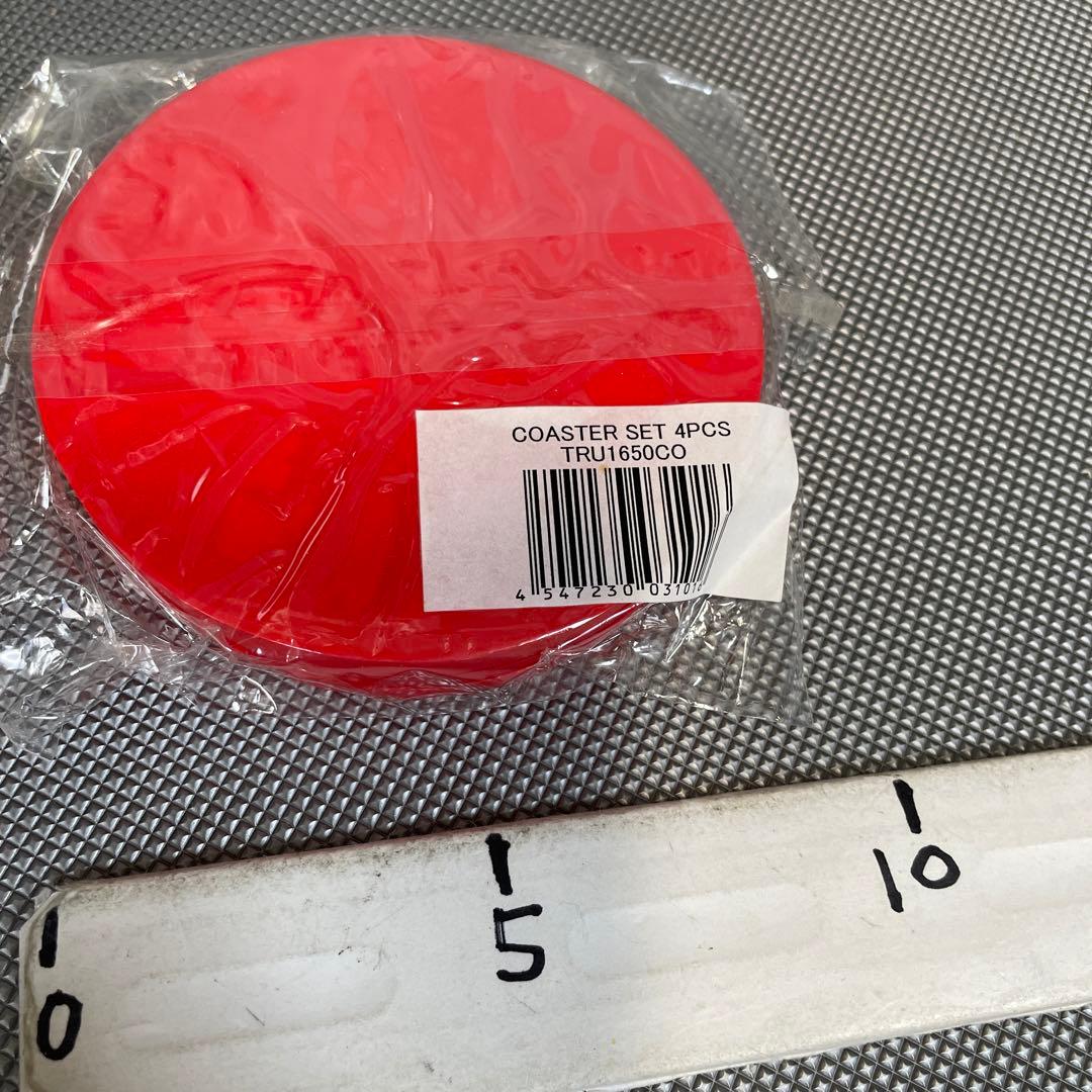 スナップオン ゴム製コースター　４枚