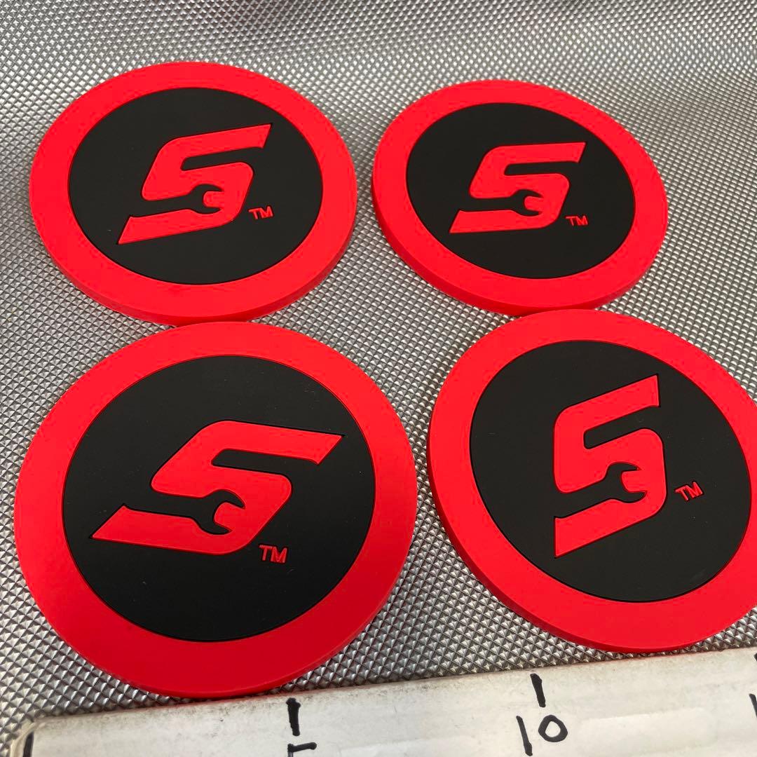 スナップオン ゴム製コースター　４枚