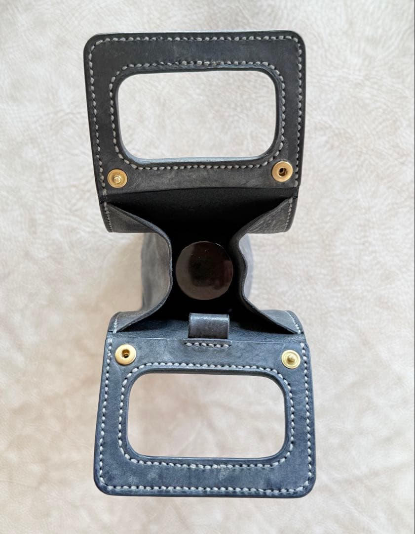 レザー ボトルバッグ　ブラック　720mlサイズ