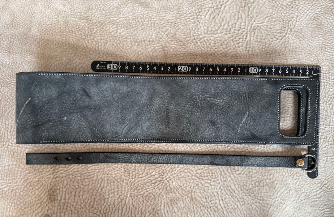 レザー ボトルバッグ　ブラック　720mlサイズ