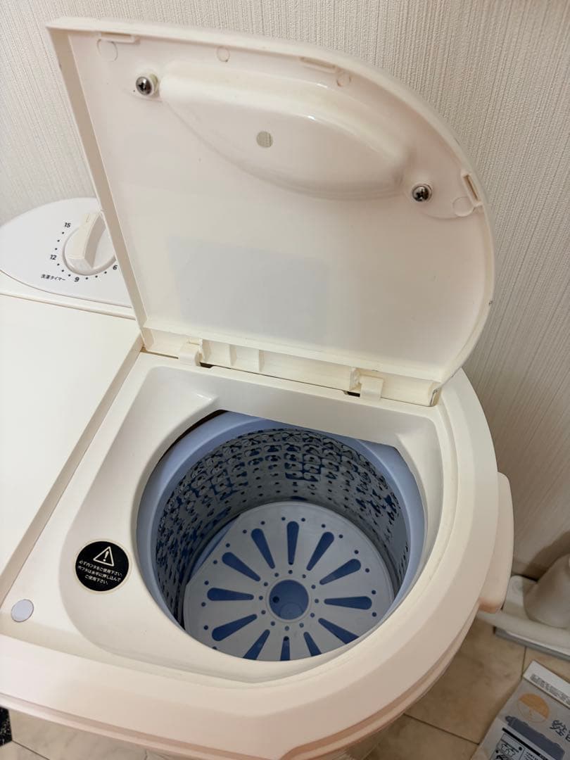 2/28まで出品★送料無料★ホース付★清掃済★シービージャパン★2槽式小型洗濯機
