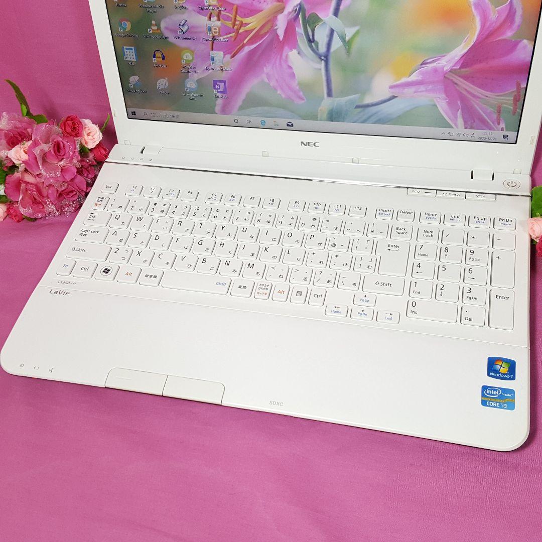 美品NEC/LAVIE/最新Windows11/新品SSD256G/メモリ4G