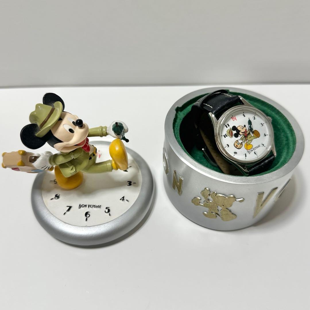ディズニーランドボンボヤージュオープニング記念腕時計　フィギュア　小物入れ　置物
