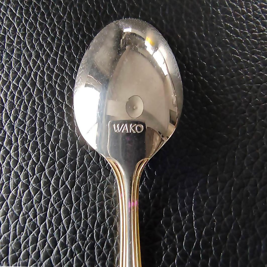 【新品未使用】銀座WAKO 銀無垢 金彩スプーンSILVER 950