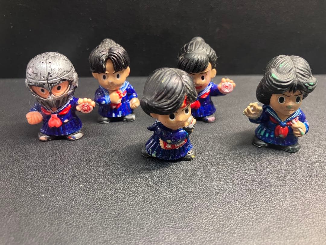 【希少/リペイント】スケバン刑事 消しゴム 5体セット 鉄仮面・風間三姉妹