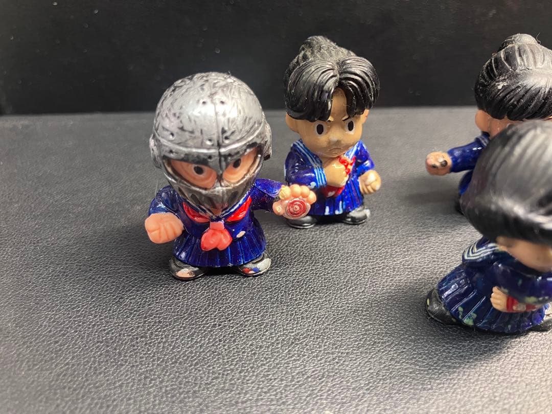 【希少/リペイント】スケバン刑事 消しゴム 5体セット 鉄仮面・風間三姉妹