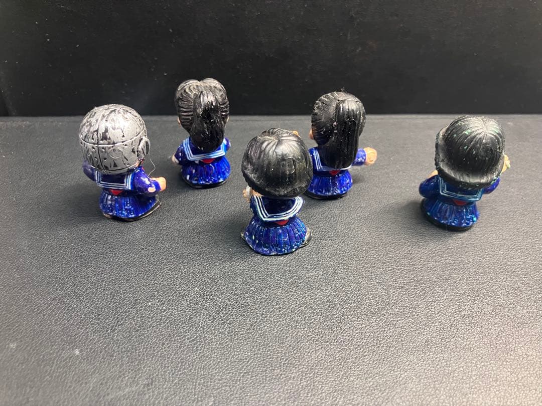 【希少/リペイント】スケバン刑事 消しゴム 5体セット 鉄仮面・風間三姉妹