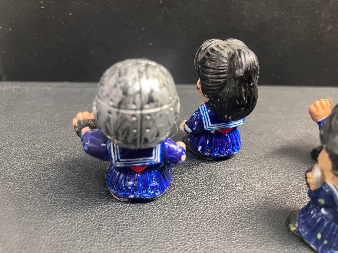 【希少/リペイント】スケバン刑事 消しゴム 5体セット 鉄仮面・風間三姉妹