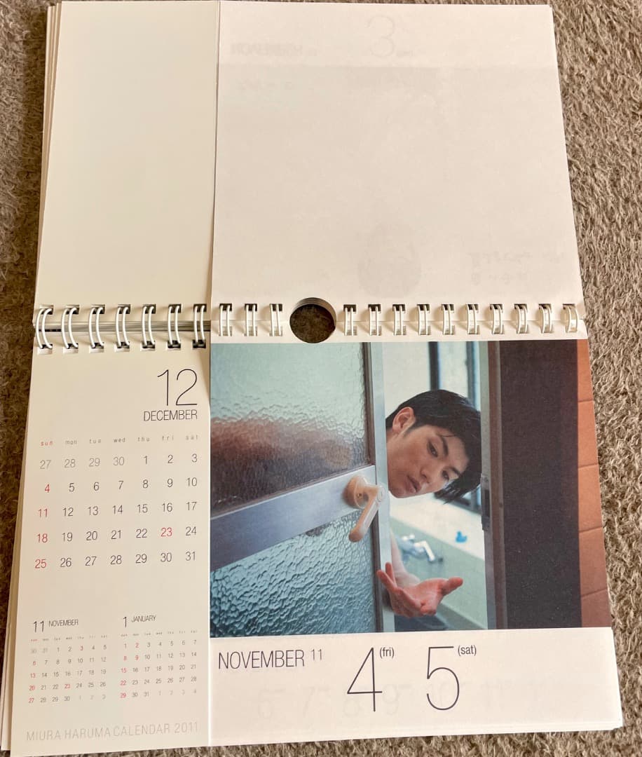 カレンダー 三浦春馬 2011年度卓上カレンダー