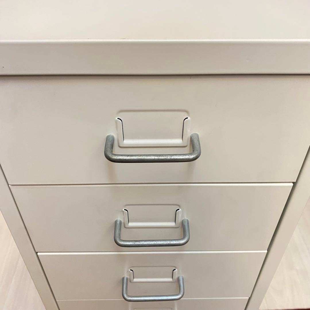 ③値下げ不可　廃盤品　IKEA HELMER ホワイト 6段　キャビネットワゴン