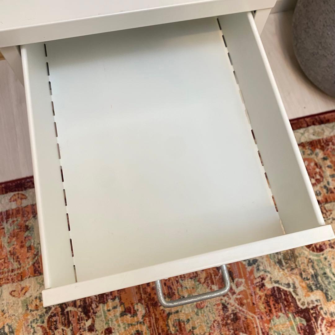 ③値下げ不可　廃盤品　IKEA HELMER ホワイト 6段　キャビネットワゴン