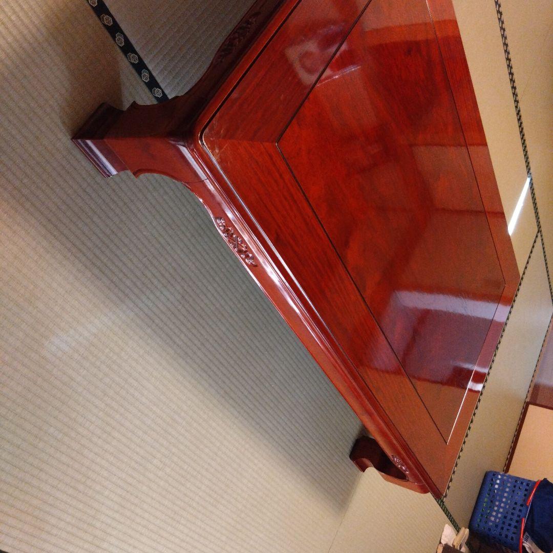 座卓　木製ダークブラウン