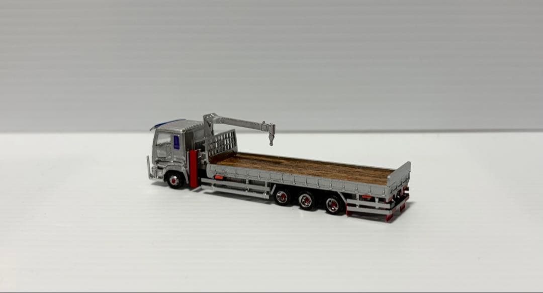 ★積荷付★いすゞギガ４軸低床平荷台トラック 後輪３軸　トレーラー