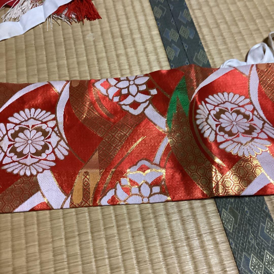 七五三七歳用のフルセット　帯幅18センチ 草履22センチ