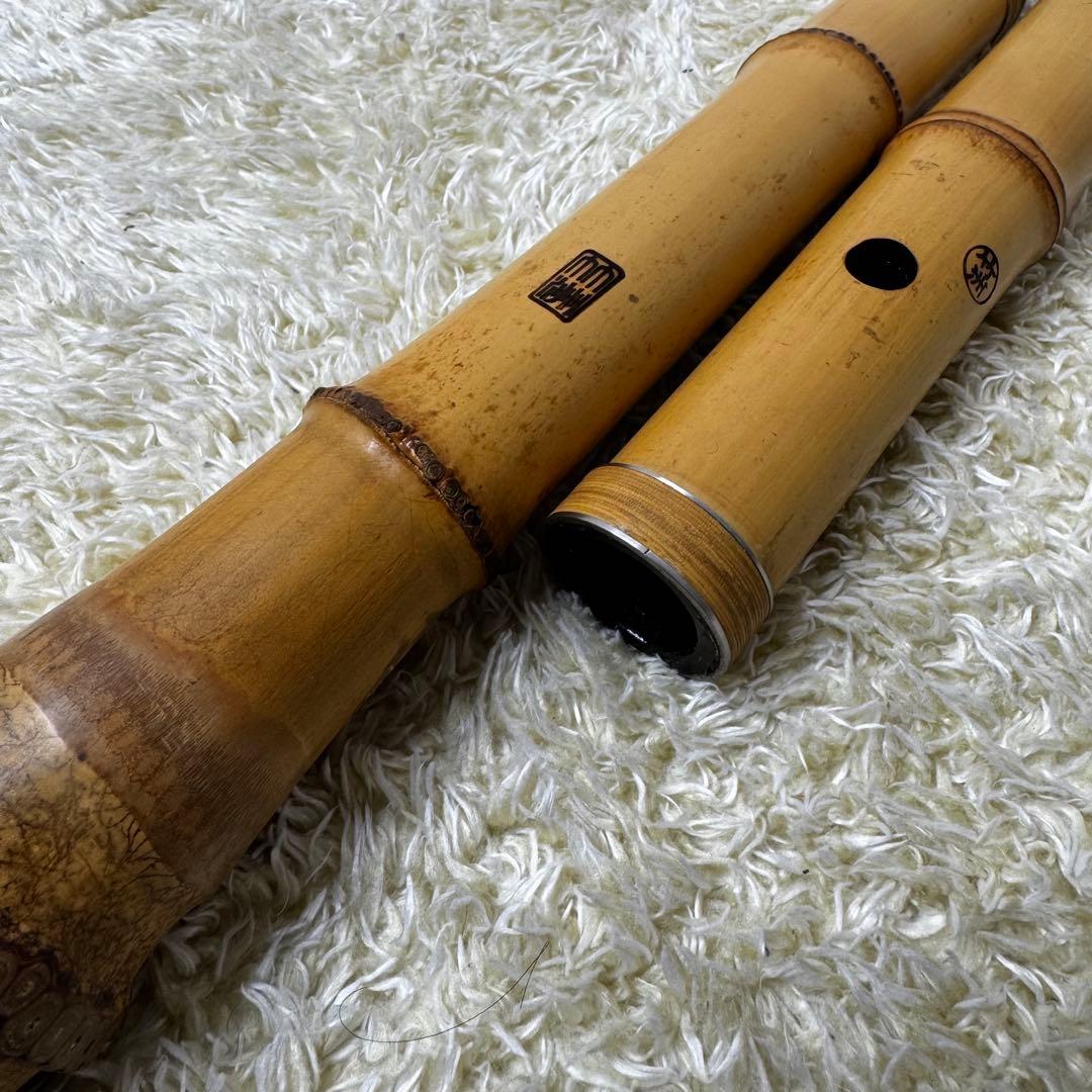 尺八　まとめ売り全4本　竹州銘3本　竹治銘1本　6孔あり　バラ売り不可