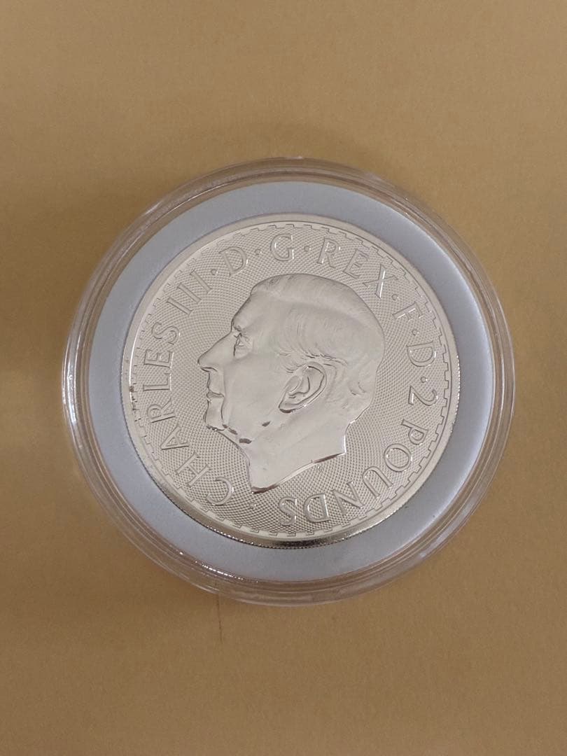 イギリス 2ポンド 銀貨 2025年 1オンス ブリタニア 純銀製