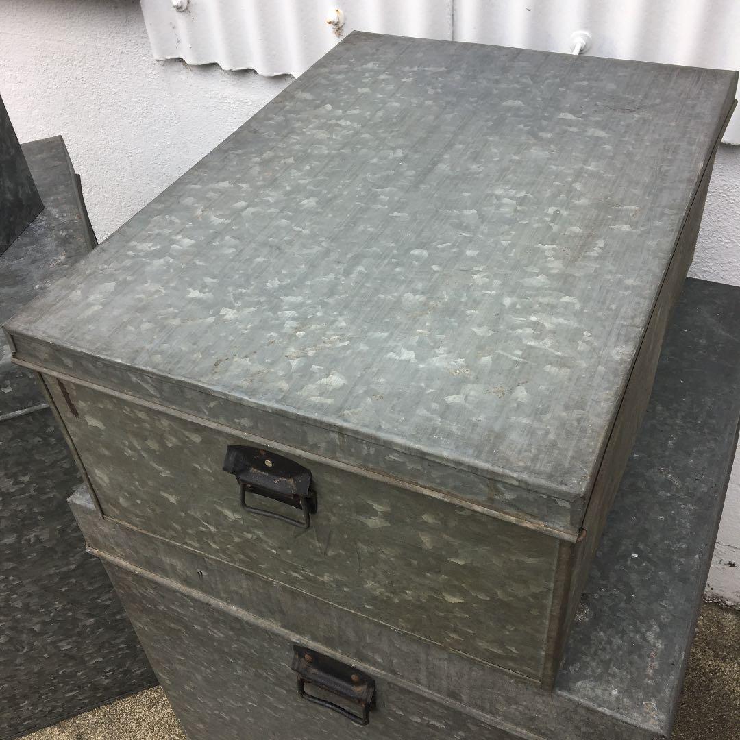 名古屋限定送料無料　ブリキ　衣装ケース　特大　ビンテージ　昭和レトロ