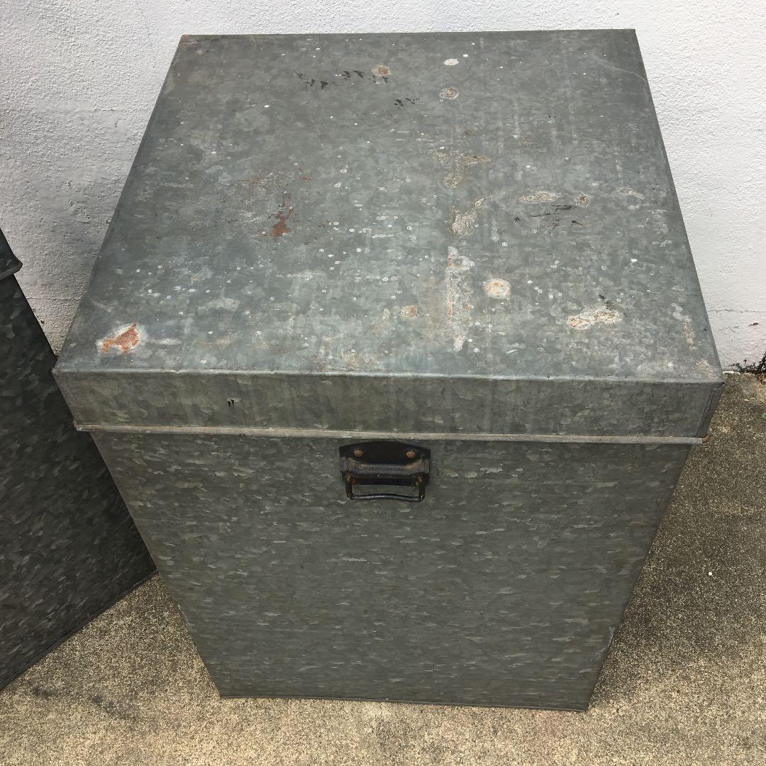 名古屋限定送料無料　ブリキ　衣装ケース　特大　ビンテージ　昭和レトロ