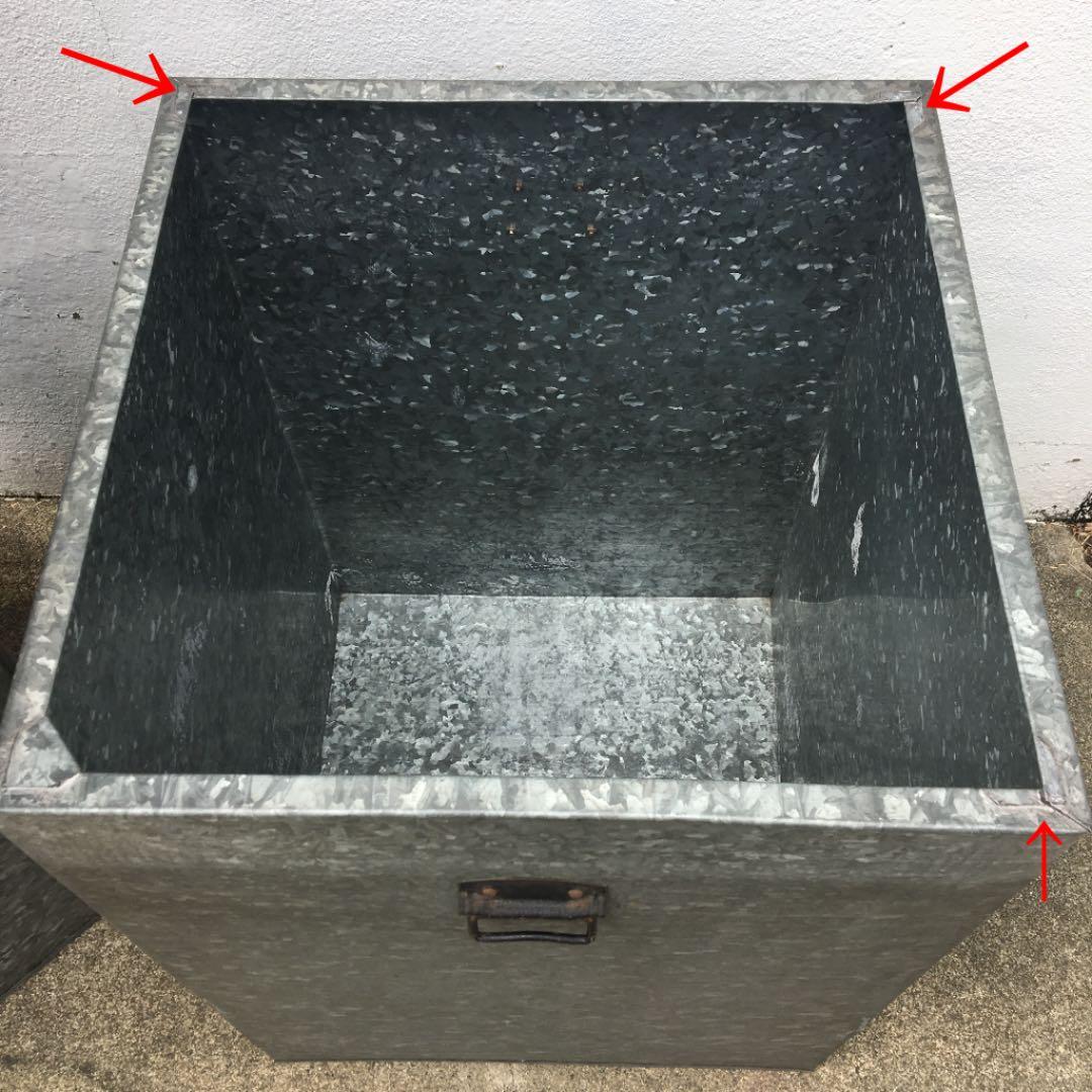 名古屋限定送料無料　ブリキ　衣装ケース　特大　ビンテージ　昭和レトロ