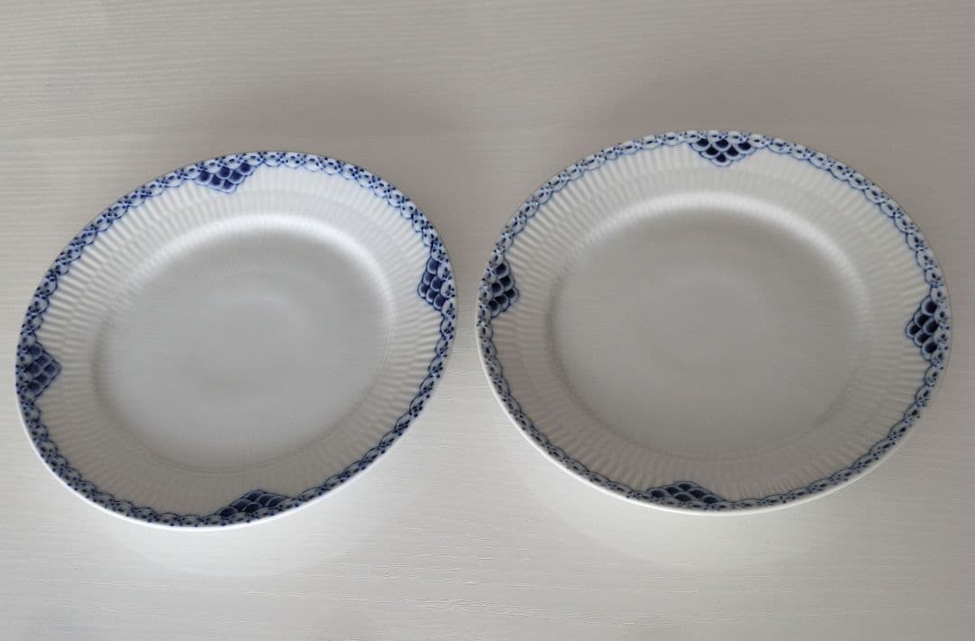 ロイヤルコペンハーゲン2枚セット/620 プリンセス ブルー プレート 19cm