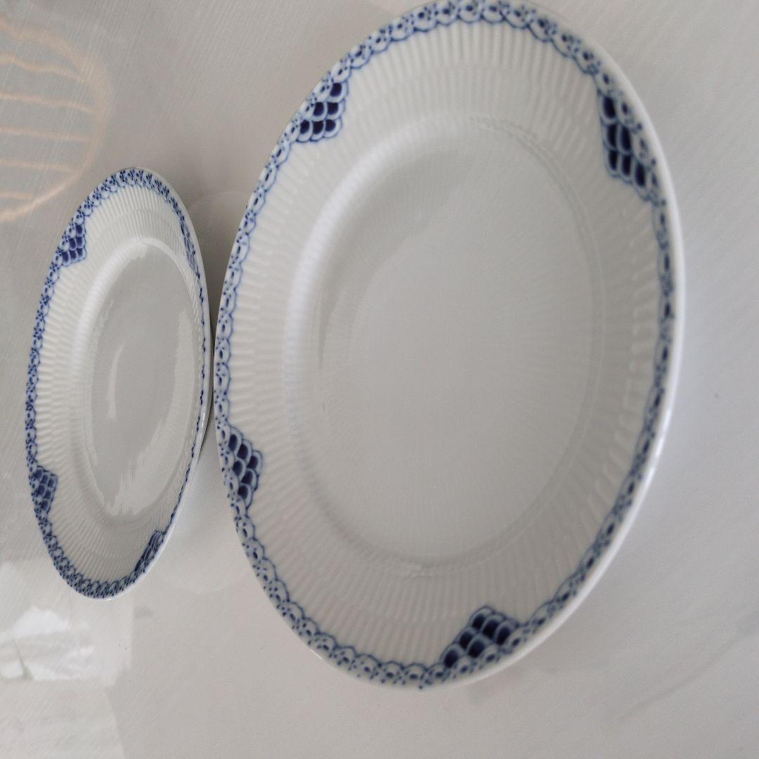 ロイヤルコペンハーゲン2枚セット/620 プリンセス ブルー プレート 19cm