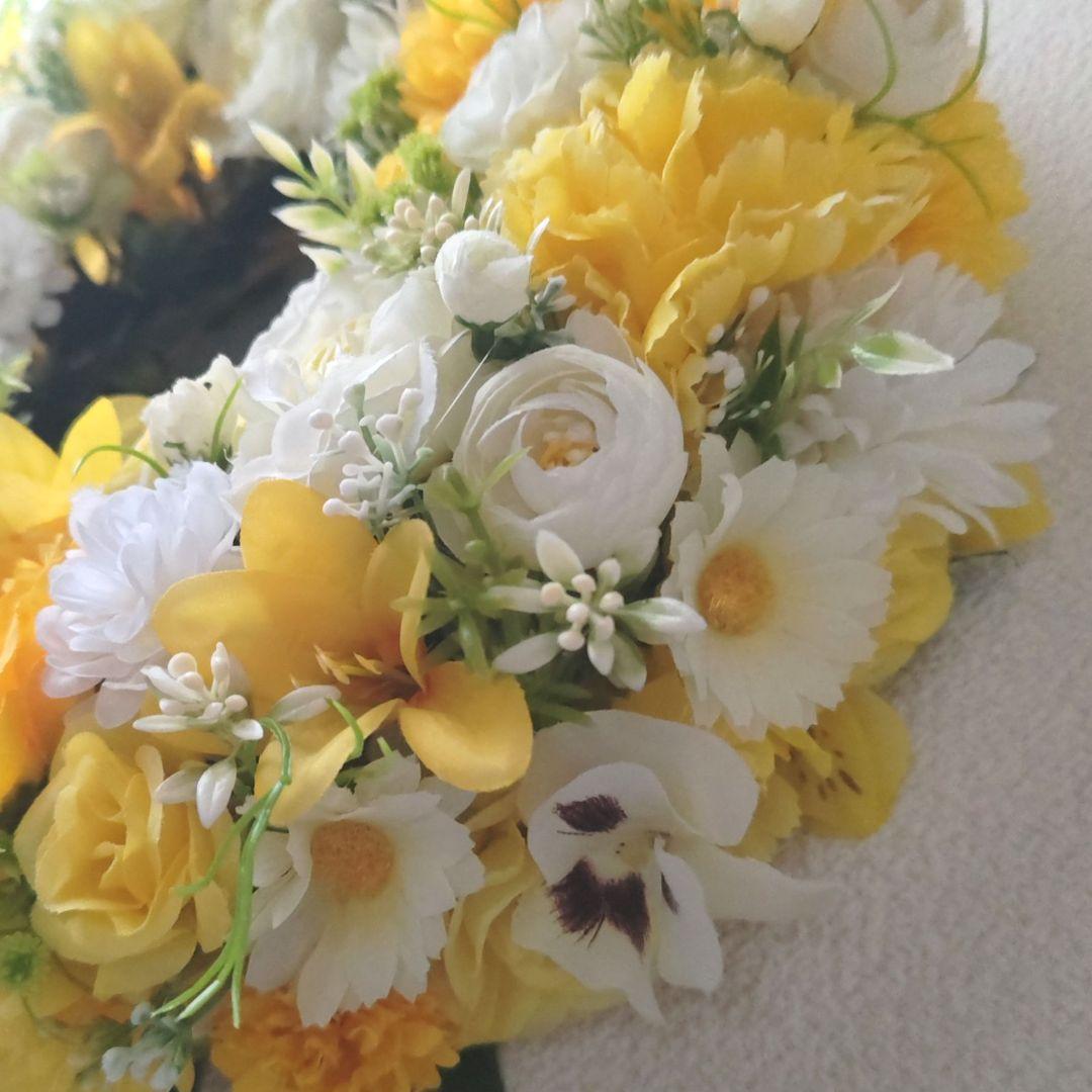 光触媒❣️特大フラワーリース♪新年を華やかにお迎え♪抗菌消臭インテリア♪造花