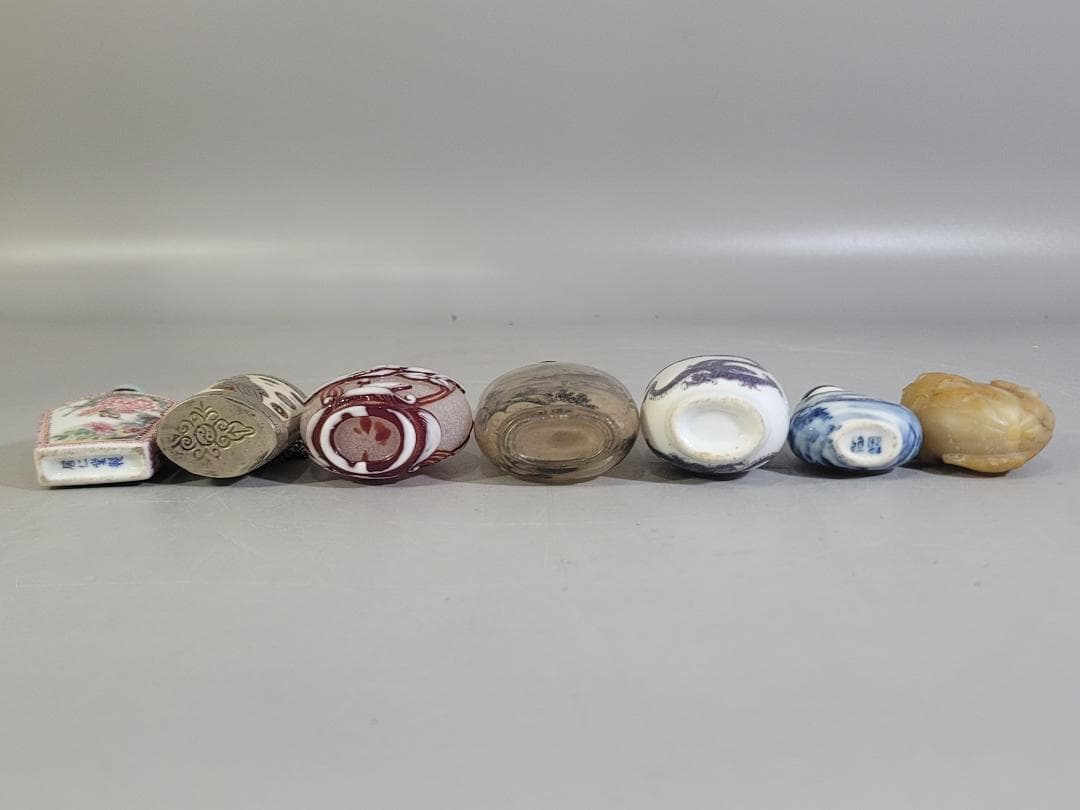 中国 古い 鼻煙壷 7個まとめ Ａ839
