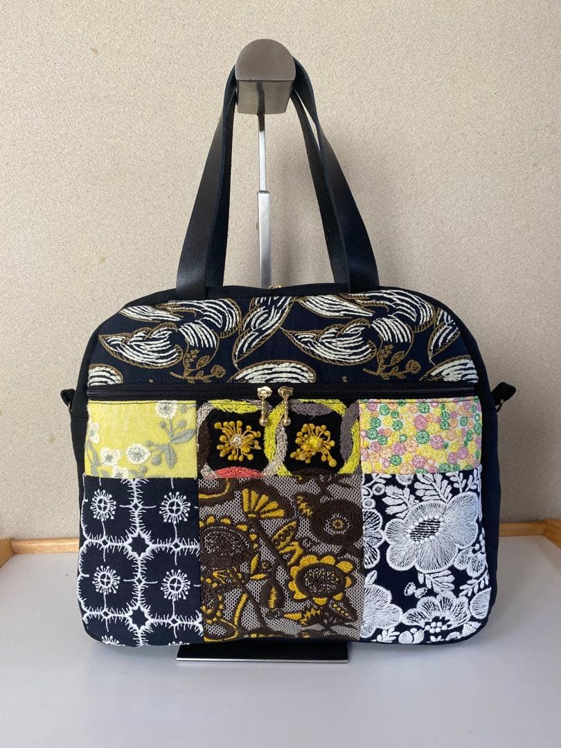 ミナペルホネン　ハンドメイド　ミニボストンバック　ポーチ